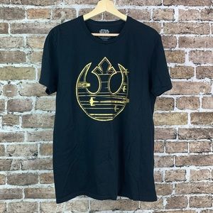 Star Wars Rebellion Mens T-Shirt Size Large Black